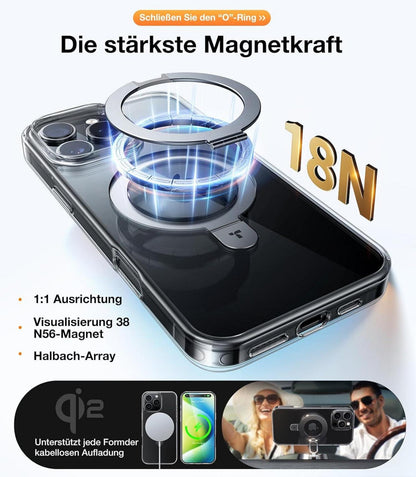 TORRAS Ostand iPhone 16 Pro Max Hülle MagSafe Militärischer Schutz