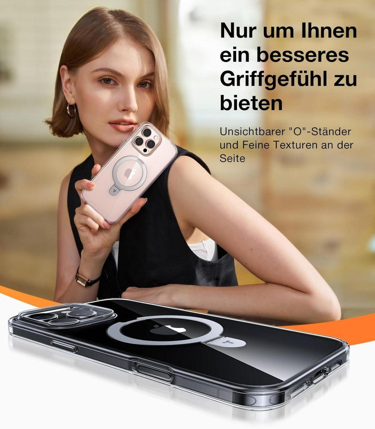 iPhone 16 Pro Max Hülle TORRAS Ostand mit Ständer MagSafe Military Schutz