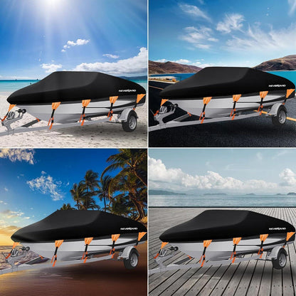 Wasserdichte Bootsabdeckung 16'-18.5' für V-Rumpf Boote
