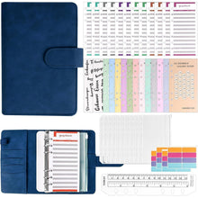 ELAKIRI A6 Budget Planner Sparbuch Deutsch Wasserfest in Lederoptik