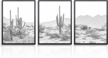 Kaktus Wüste Landschaft Poster Wanddekoration Set 12x16 in
