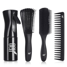 Entwirrungsbürsten-Set mit Haarsprühflasche, 9-reihiger Bürste