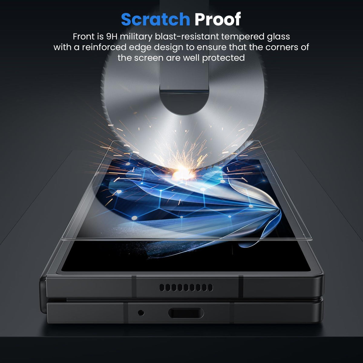 Schutzfolie Samsung Galaxy Z Fold 6 TPU Displayschutz Panzerglas 2er Pack