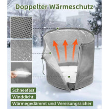 Doppelt isolierter Thermo Topfschutz für Pflanzen (2 Stück, Grau)