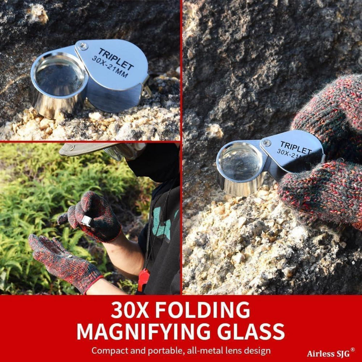 Geologie-Set mit Hammer & Goldschwenk-Ausrüstung für Sammler