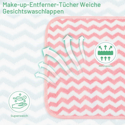 Mikrofaser Waschlappen Gesicht 6er Pack – Sanfte Reinigungstücher