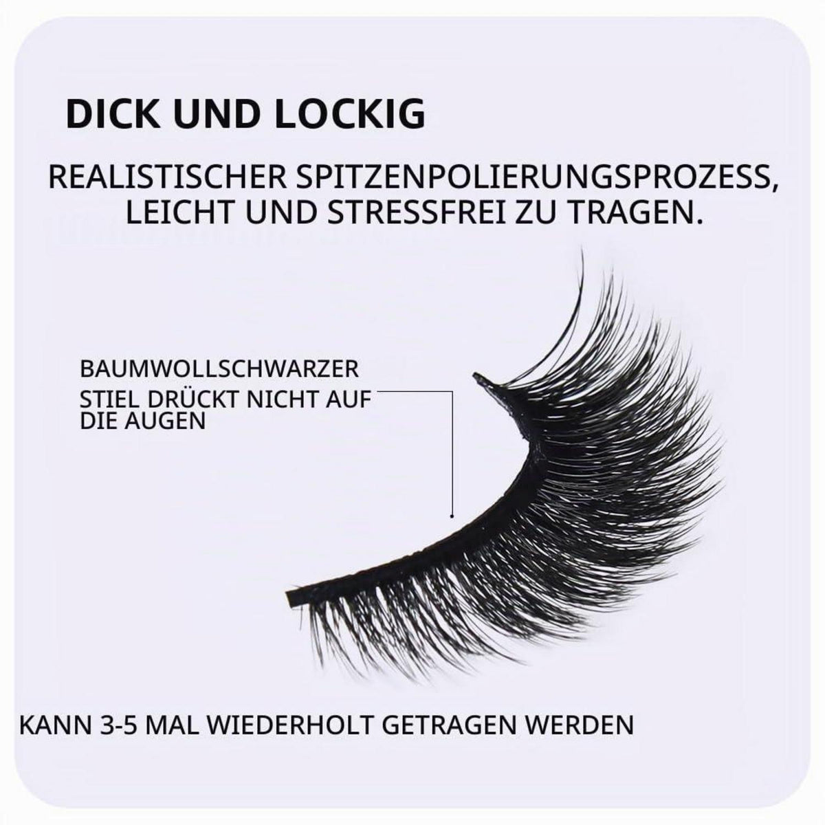 7 Paar 3D Natürliche Falsche Wimpern – Wiederverwendbar & Flauschig