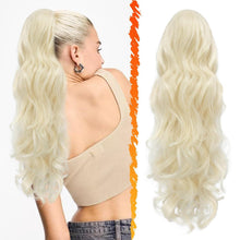 Lockige Blond Pferdeschwanz Extensions Synthetik Frauen 50cm