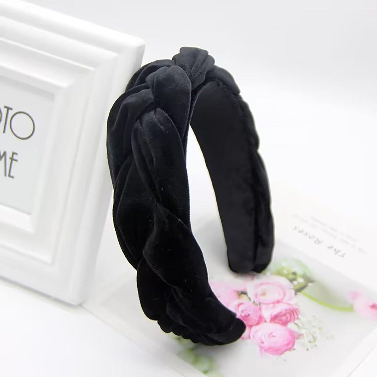 Samt Geflochtenes Stirnband Trachten Damen Vintage Haarreif