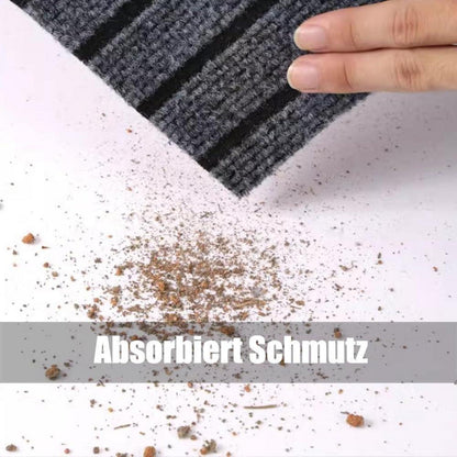 Fußmatte dunkelgrau 100x160cm | Antirutsch & waschbar