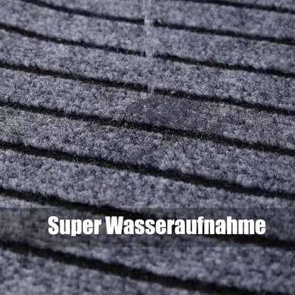 Fußmatte dunkelgrau 100x160cm | Antirutsch & waschbar
