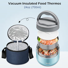 Thermobehälter Edelstahl 700ml mit Löffel, Warmhaltebox