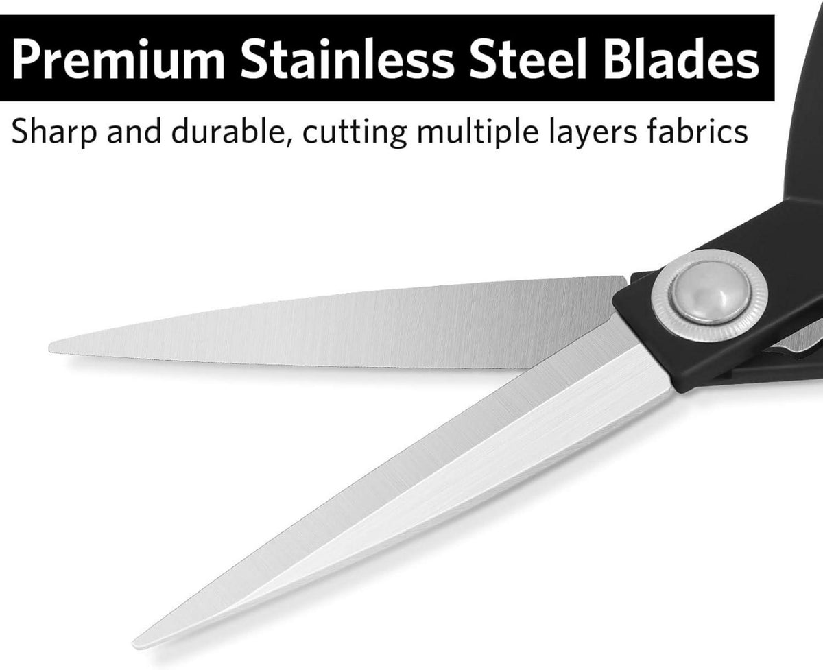 Professionelle Edelstahl Nähschere für Stoff und Leder 20 cm