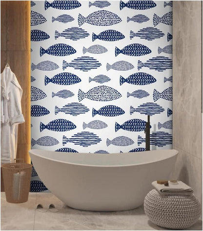 Selbstklebende Streifen Tapete wasserfest 44cm x 600cm Geo Ai modern