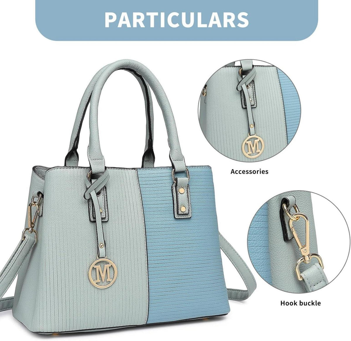 Damen Handtasche Schultertasche Henkeltasche PU Leder Vintage
