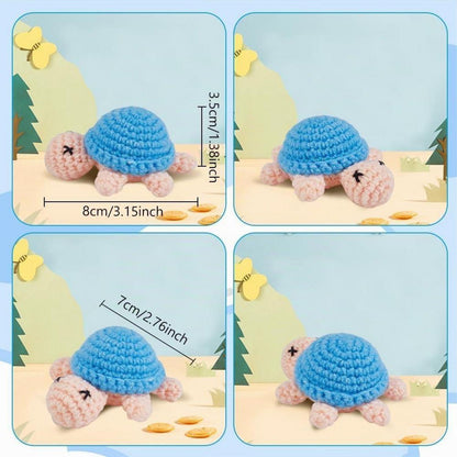 Häkelset Schildkröten Schlüsselanhänger DIY Anfänger Set mit Video