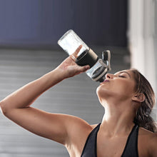 Protein Shaker 650ml Auslaufsicher Schwarz BPA-frei