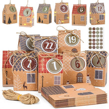 ARTESTAR Adventskalender 24 Häuser DIY Weihnachtsbastelset