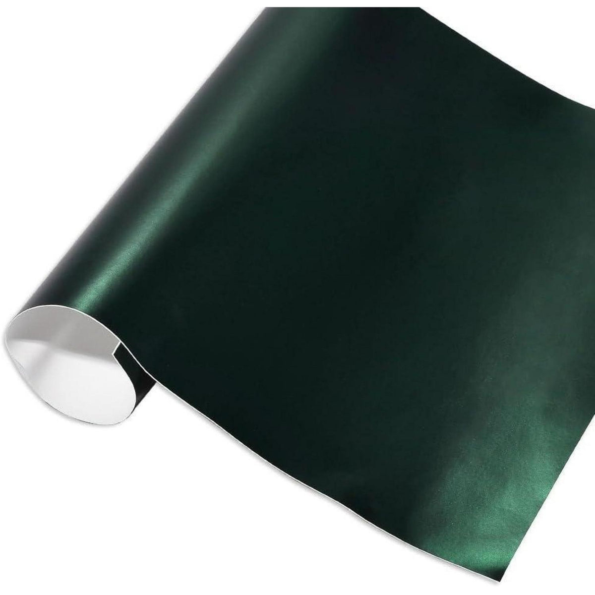 Dunkelgrüne Matt Metallic Autofolie mit Luftkanälen (75x152cm)