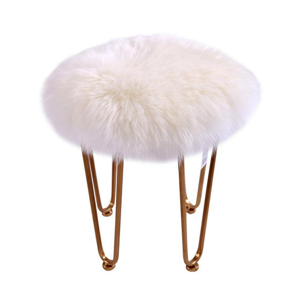 Runder Schaffellteppich Braun – Flauschig & Weich 150cm