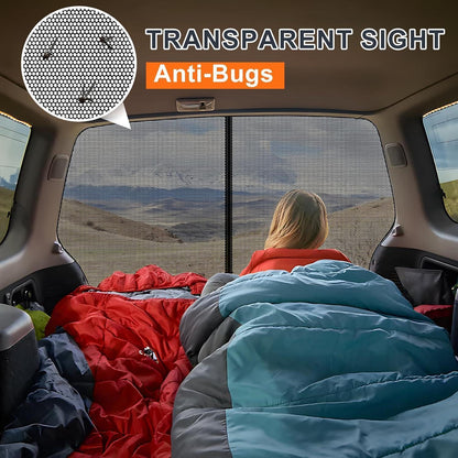 VW T5 T6 Heckklappen Sonnenschutznetz mit Reißverschluss