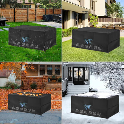 Wasserdichte Möbelabdeckung 200x160x70cm – Schutzhülle für Gartenmöbel