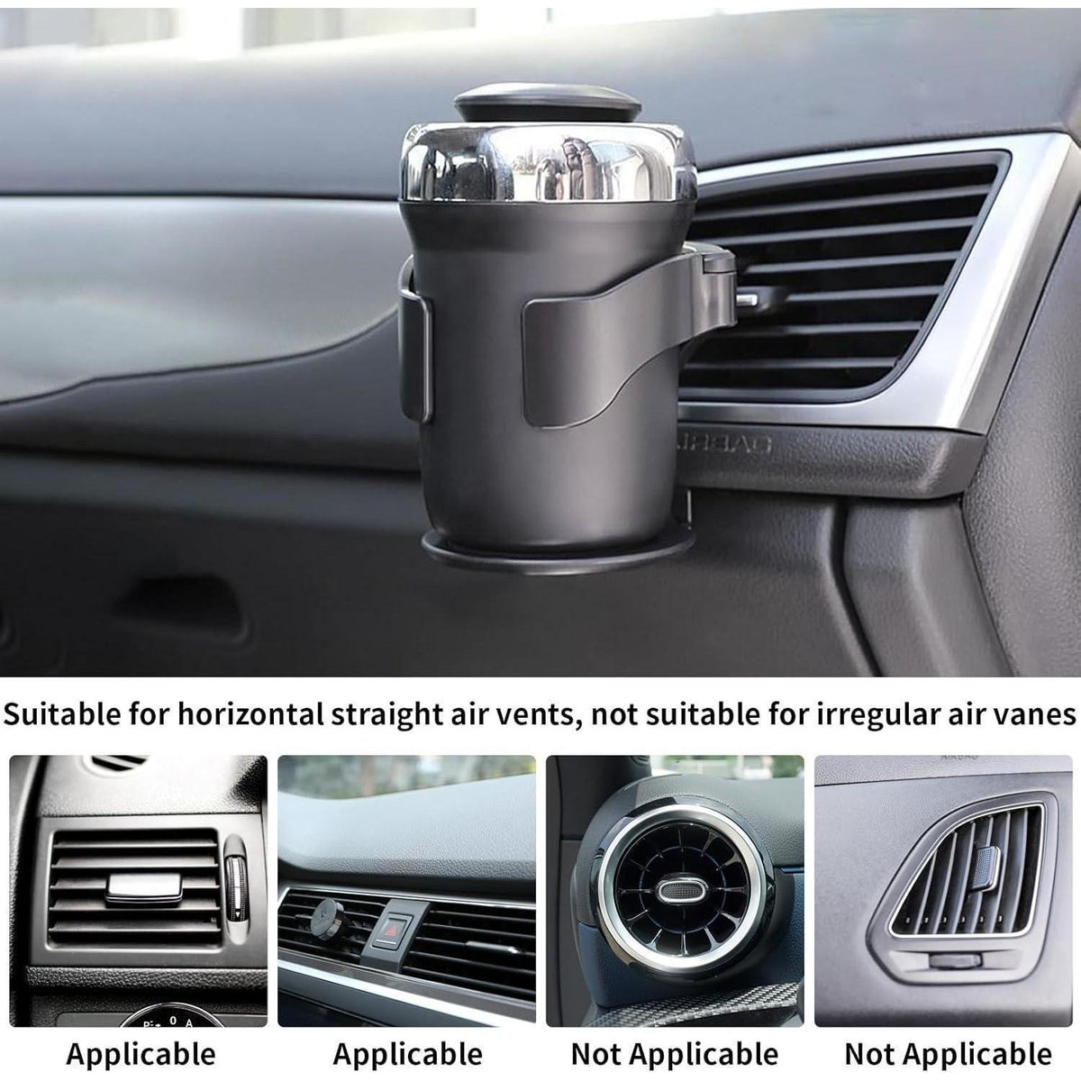 Verstellbarer Auto Getränkehalter 2er Set – Universell & Stabil