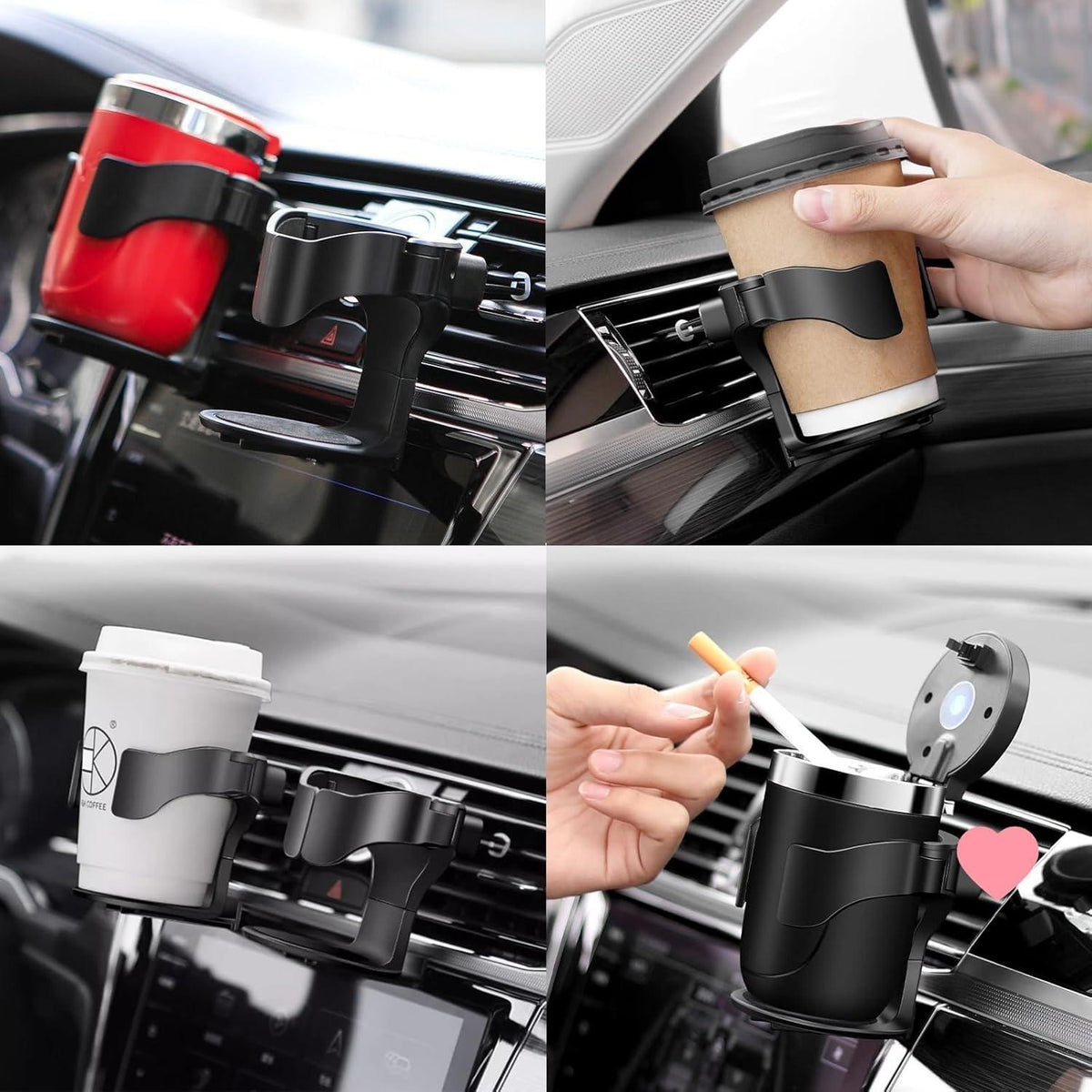 Verstellbarer Auto Getränkehalter 2er Set – Universell & Stabil