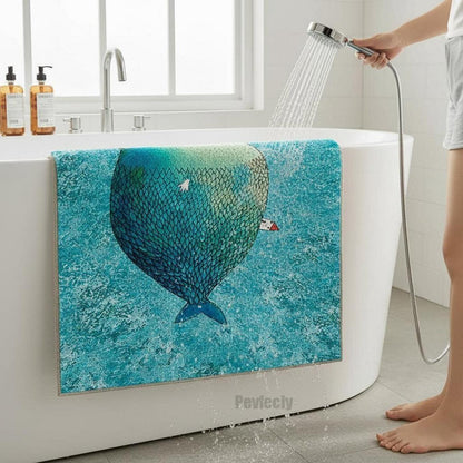 Rutschfeste Duschmatte 120x150 cm – Modern & Komfortabel
