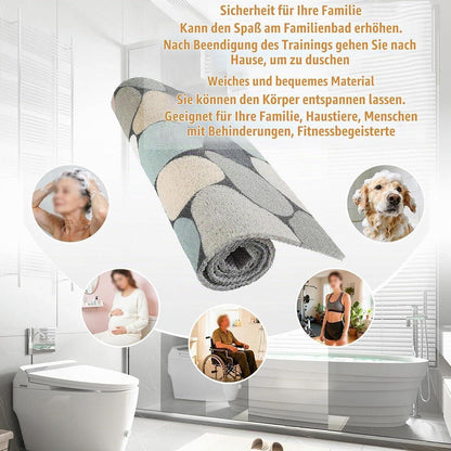 Rutschfeste Duschmatte 90x120 cm – Weich, Komfortabel & Zuschneidbar
