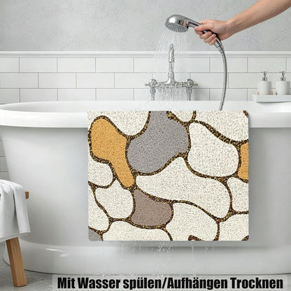 Rutschmatte Dusche 90x120 cm – Antirutsch, Weich & Ablaufloch