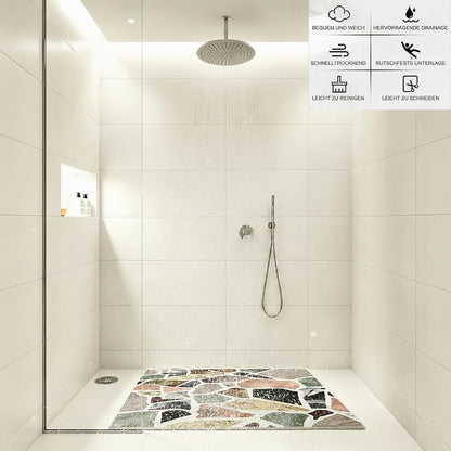 Rutschfeste Duschmatte 100x150 cm – Modern, Weich & Antirutsch
