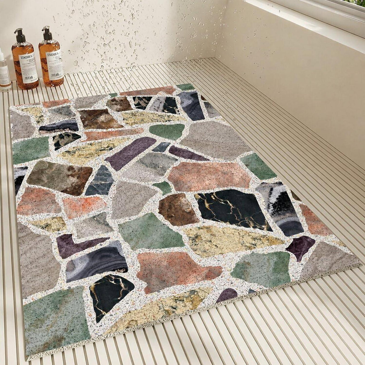 Rutschfeste Duschmatte 120x150 cm – Weich, Modern & Zuschneidbar