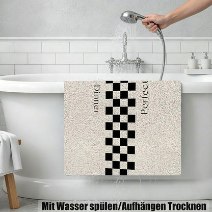 Rutschfeste Duschmatte 100x150 cm – Weich, Modern & Zuschneidbar