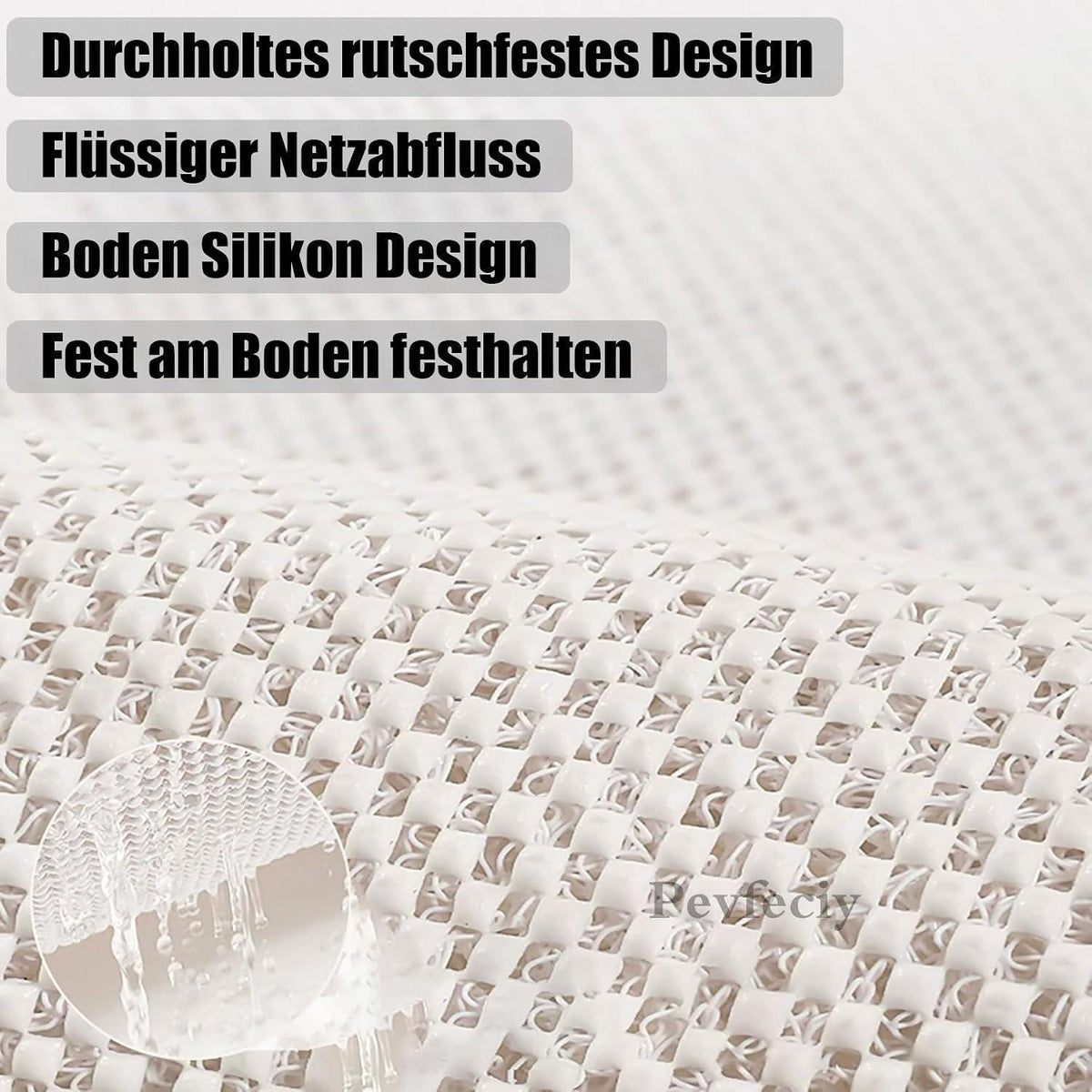 Rutschfeste Duschmatte 100x120 cm – Weich, Komfortabel & Zuschneidbar