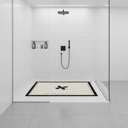 Rutschfeste Duschmatte 100x150 cm – Weich, Komfortabel & Ablaufloch