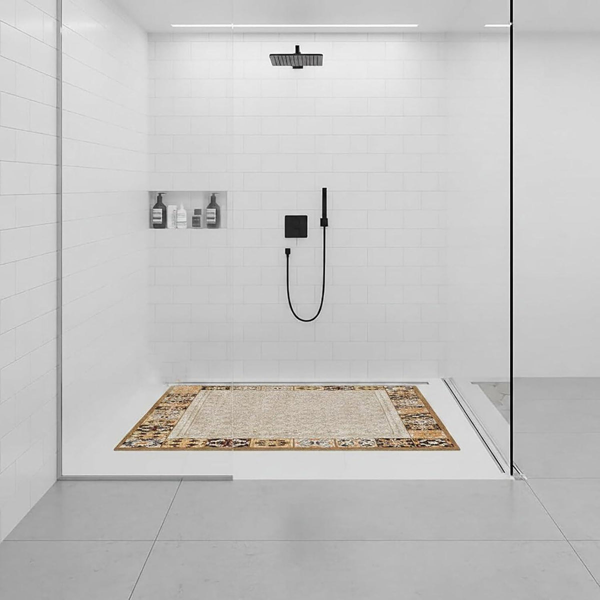 Rutschfeste Duschmatte 90x120 cm – Weich, Komfortabel & Zuschneidbar