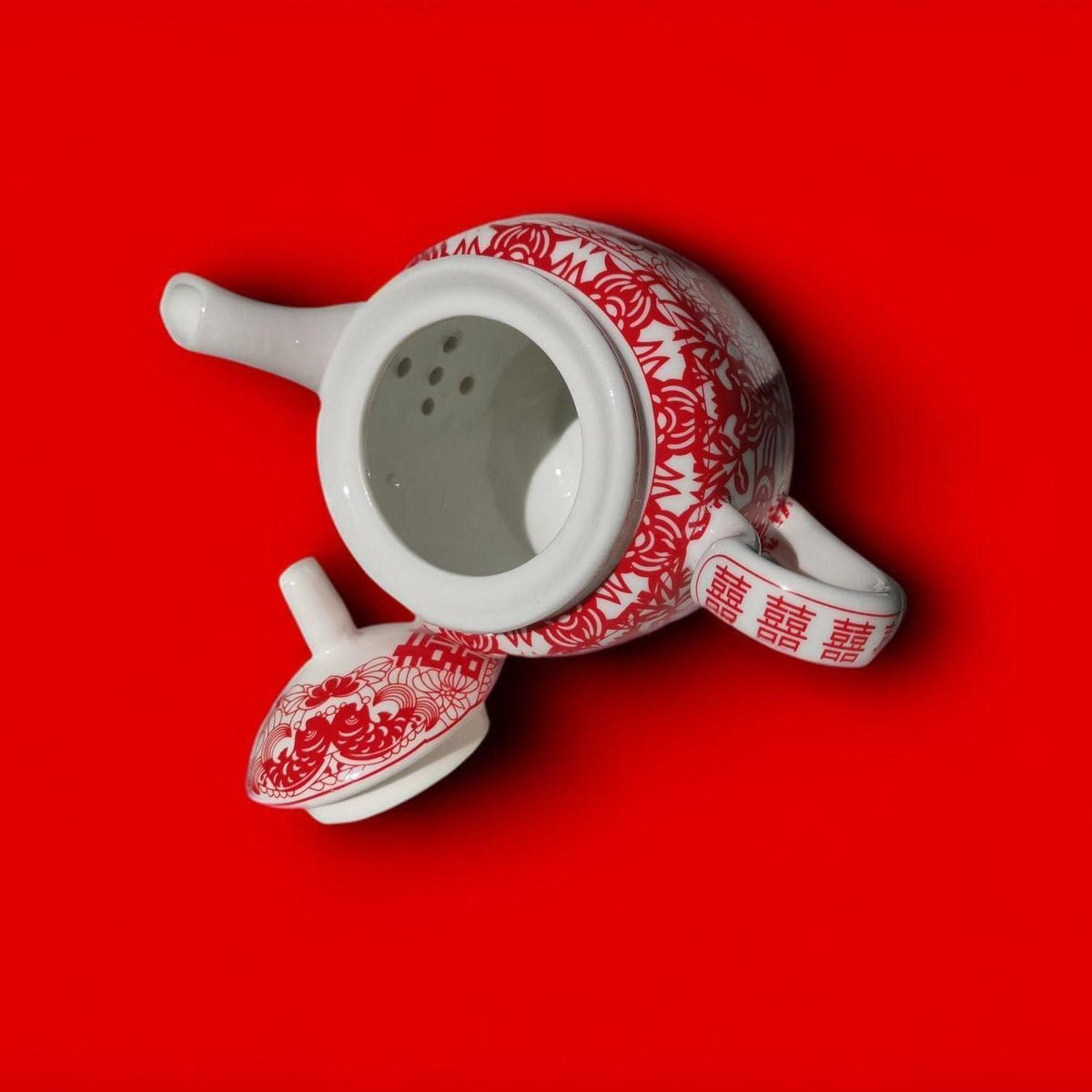 Chinesisches Hochzeitstee-Set für Braut & Bräutigam (Doppel Glück)