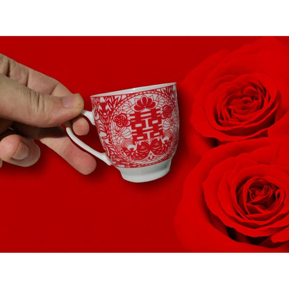 Chinesisches Hochzeitstee-Set für Braut & Bräutigam (Doppel Glück)