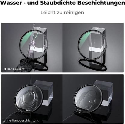 82mm Polfilter UV Filter Sets Objektivdeckel Reinigungstuch 9-teilig