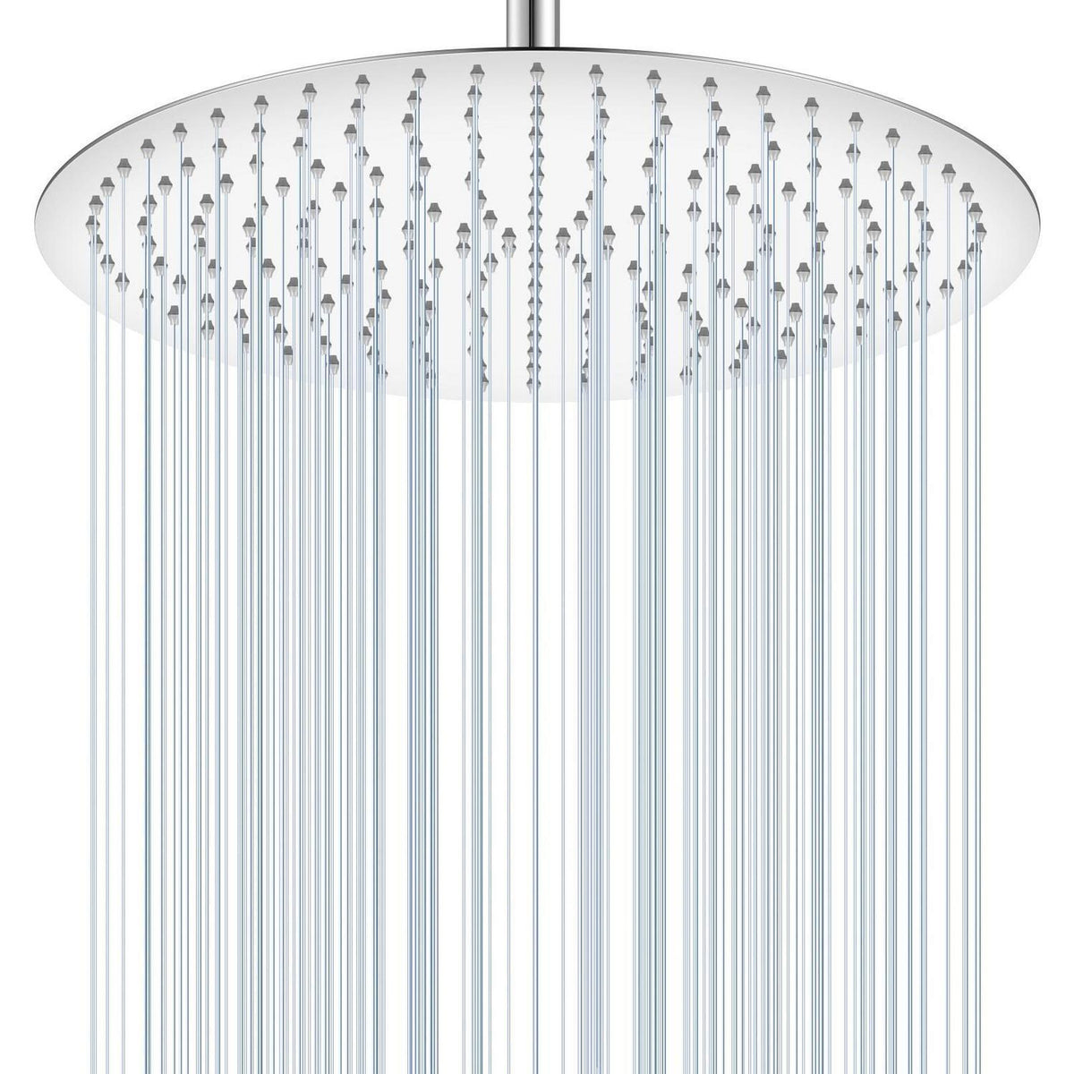 40cm Regendusche Chrom – Wasserfall Duschkopf Edelstahl