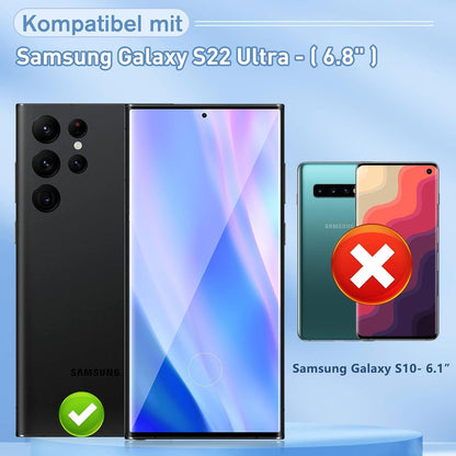 Panzerglas Samsung Galaxy S22 Ultra Schutzfolie 2 Stück 9H