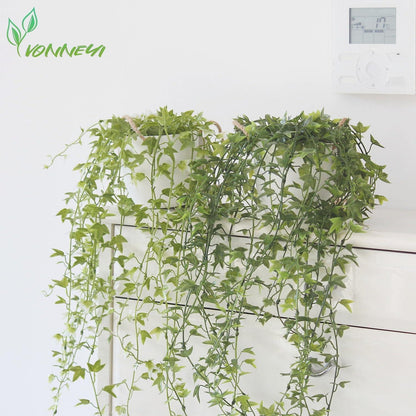 Künstliche Hängepflanzen im Topf, 3er Set, 94 cm, Weiß