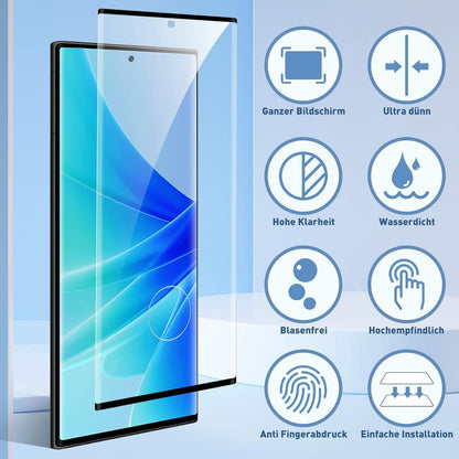 Agedate Panzerglas Schutzfolie Samsung Galaxy S23 Ultra 2 Stück HD