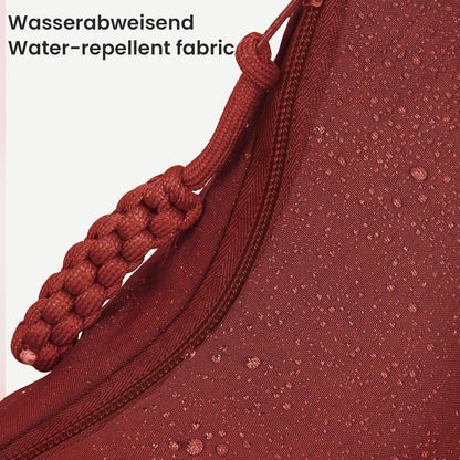 Große Nylon Umhängetasche Halbmond Crossbody Bag Damen Slouchy
