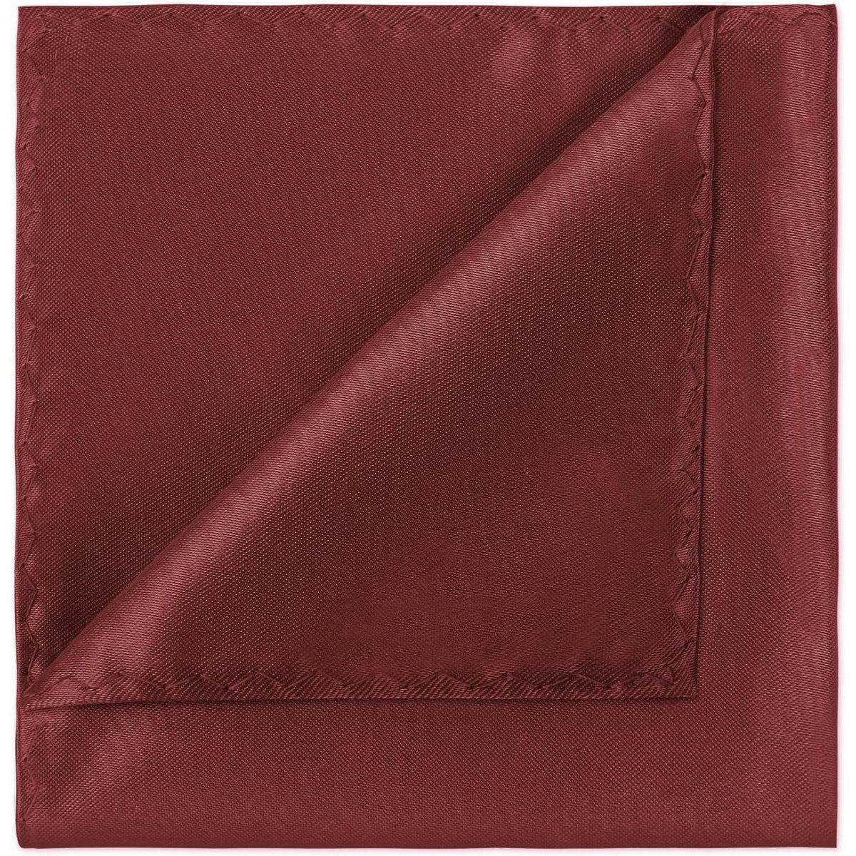 Herren Einstecktuch aus Polyester-Seide, Rotwein
