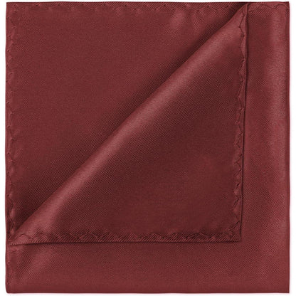 Herren Einstecktuch aus Polyester-Seide, Rotwein
