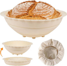 Silikon Gärkorb Set für Sauerteigbrotbacken & Aufbewahrung