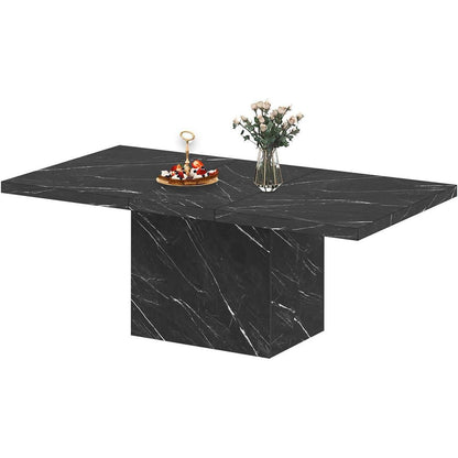 Moderner Esstisch Schwarz – Küchentisch Holz Design für 4-6 Personen