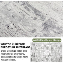 Graue WTHYGB Bürostuhl Unterlage 90x150cm für Hartböden